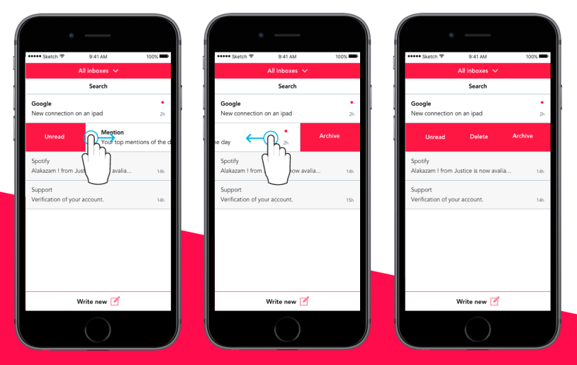 Des icons pour illustrer la gestuelle d_une interface interactive