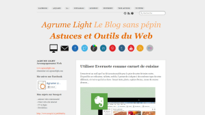 Sur Agrume Light, je publiais des articles autour du Web