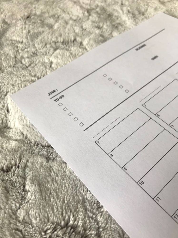 Planning journalier - Un café avec Clémentine