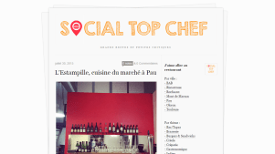 Sur Social Top Chef, je publiais des critiques de restaurants