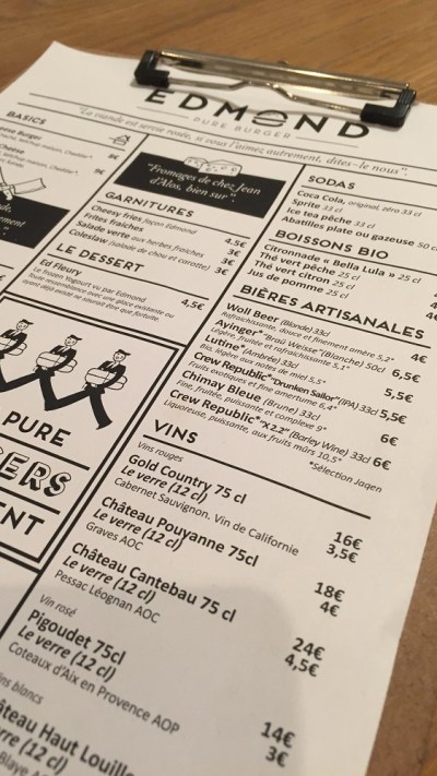 Edmond Pure Burger Bordeaux 