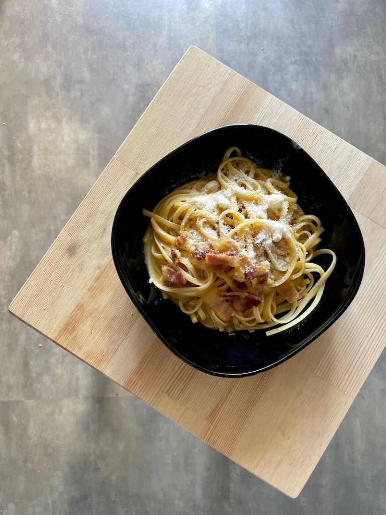 Pâtes carbonara - Blog un café avec Clémentine 2