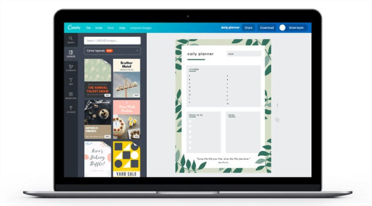 5 modèles de planning journalier / to do list à imprimer - blog un Café avec Clémentine