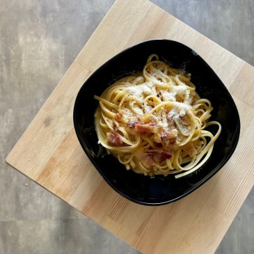 Pâtes carbonara - Blog un café avec Clémentine 2