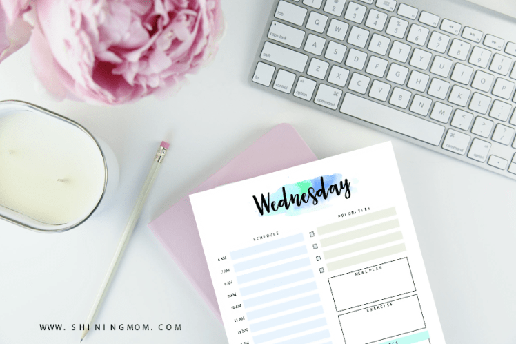 5 modèles de planning journalier / to do list à imprimer - blog un Café avec Clémentine